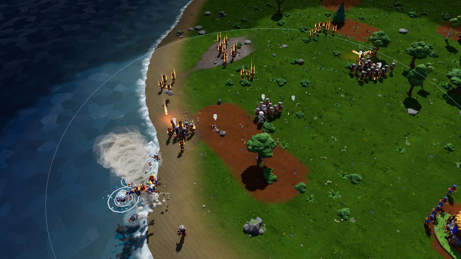 The battlefield from above
